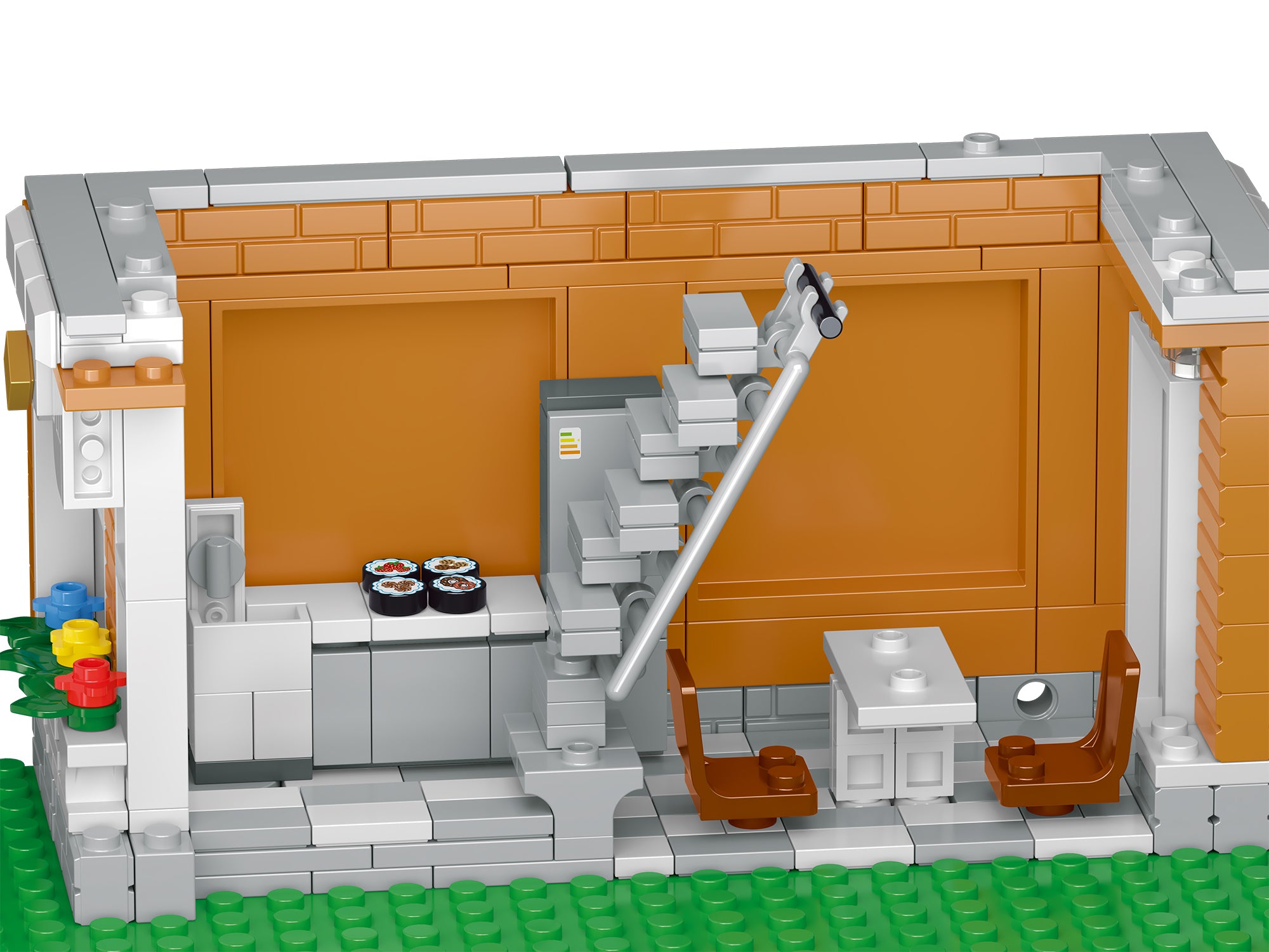 Corner Department Store Building Blocks Set | 3,231 Pieces | GJ-CDS