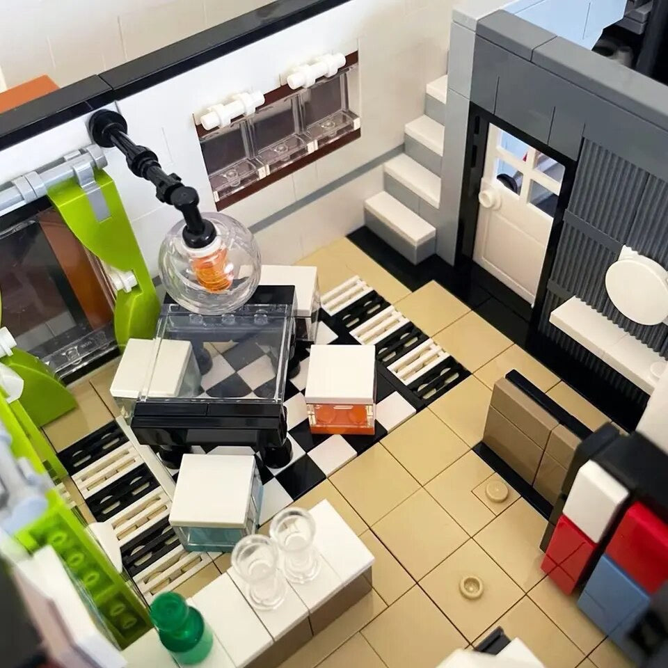 Modern Cubist Villa Modular Building Blocks Set | General Jim’s Toys & Bricks | GJ-MCV