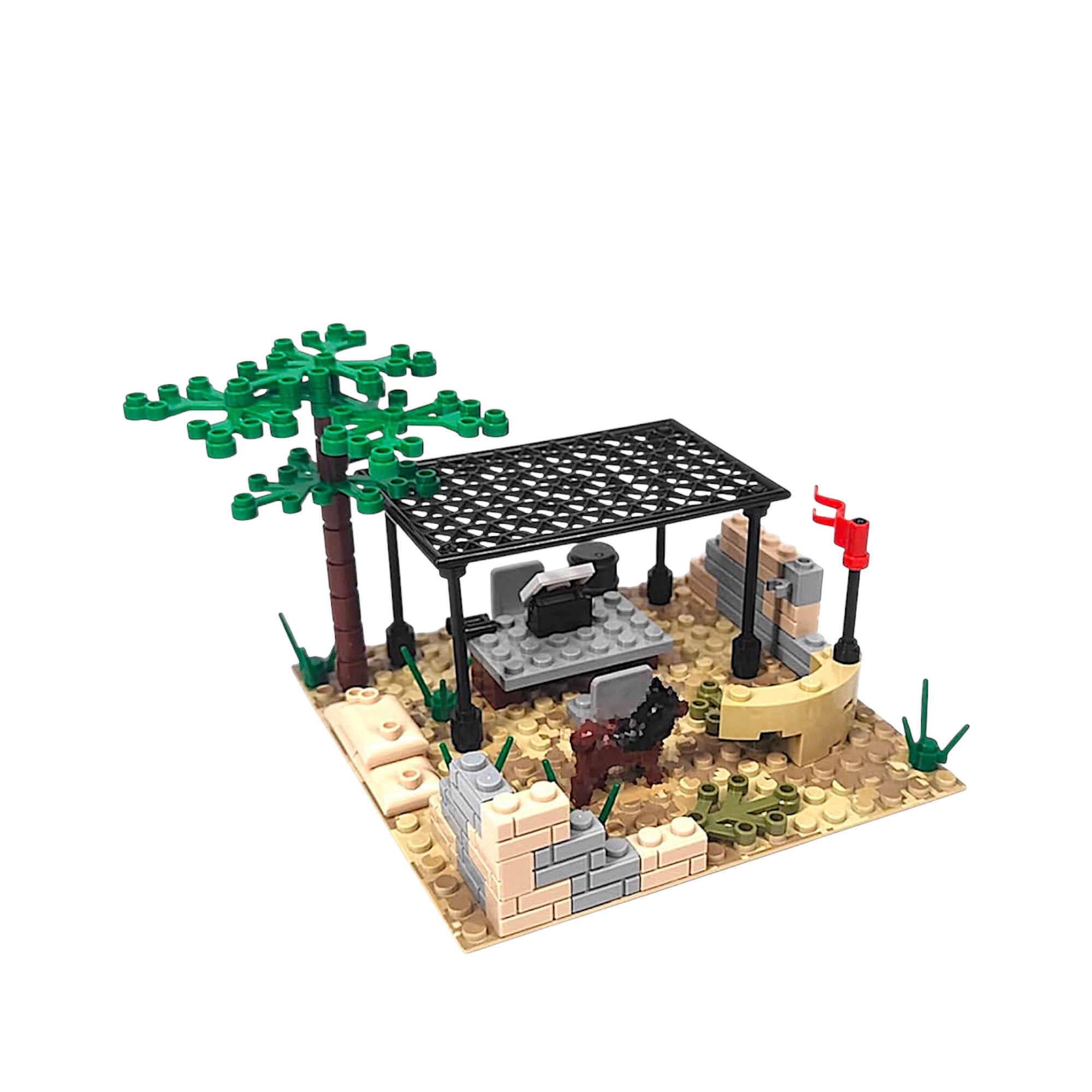 6-Piece Desert Military Base Building Block Set | General Jimâ€™s Toys & Bricks | GJ-DMB