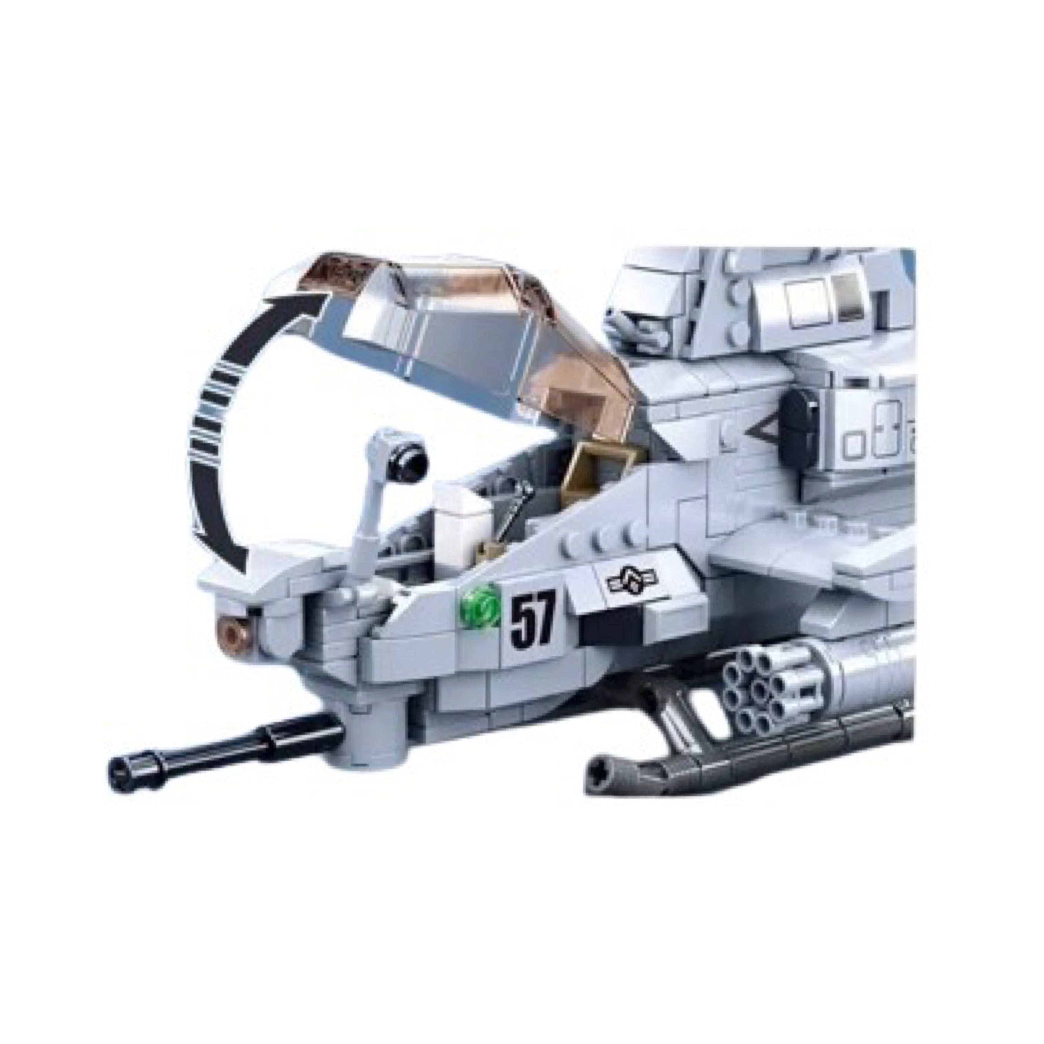 WZ-10 Fighter Helicopter Building Blocks Toy Set