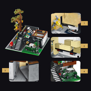 Modern Architecture Modular Villa Building Set | General Jim's Toys & Bricks | GJ-MAH