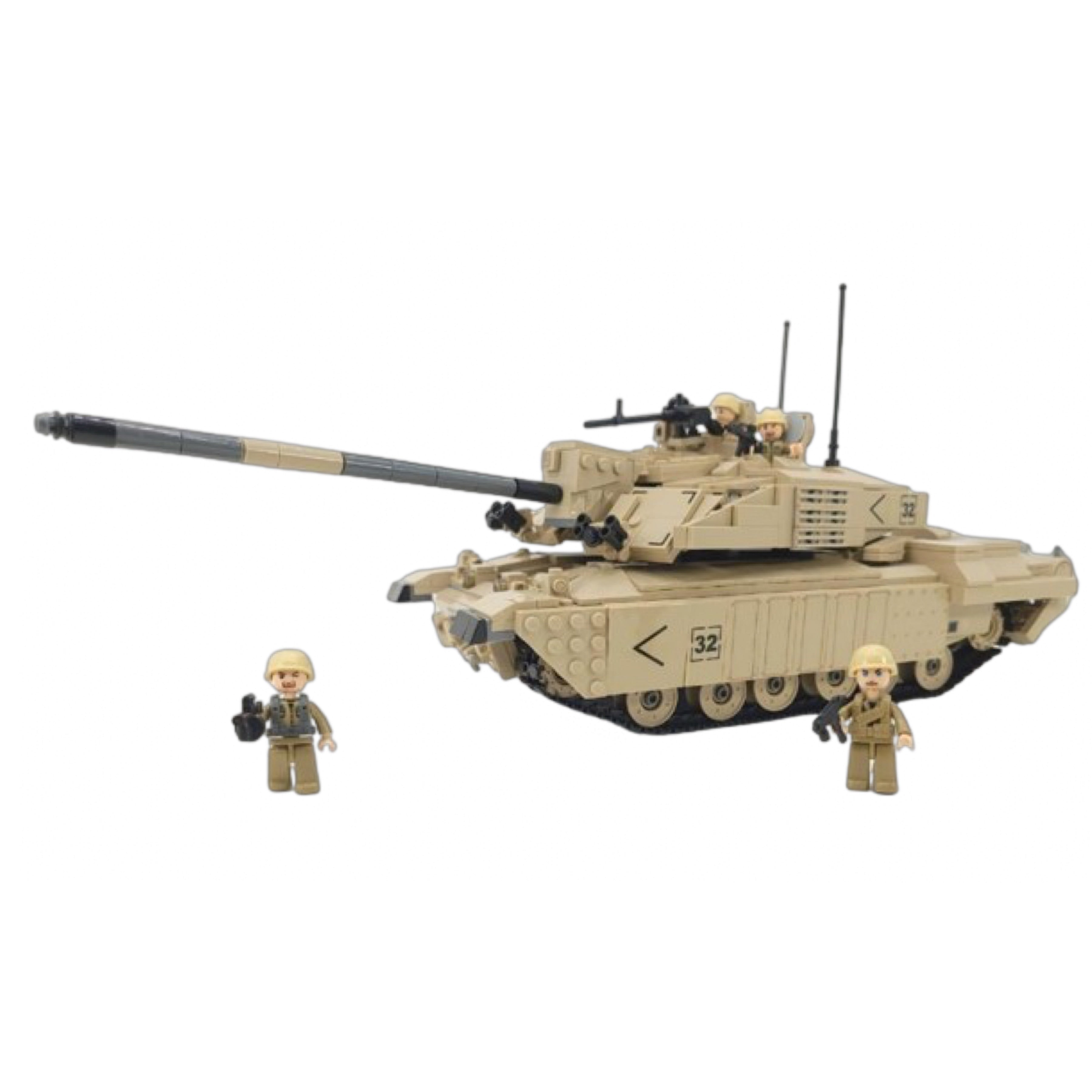 British Challenger II Main Battle Tank Building Blocks Set | General Jim's Toys & Bricks | GJ-UMHT