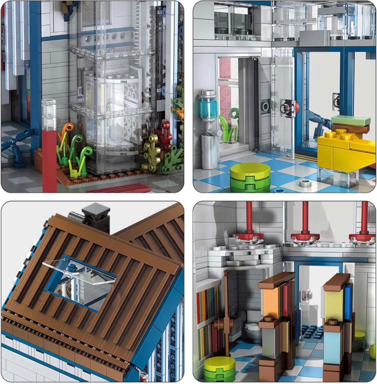 Modern Library Building Blocks Set | General Jim's Toys & Bricks | GJ-ML