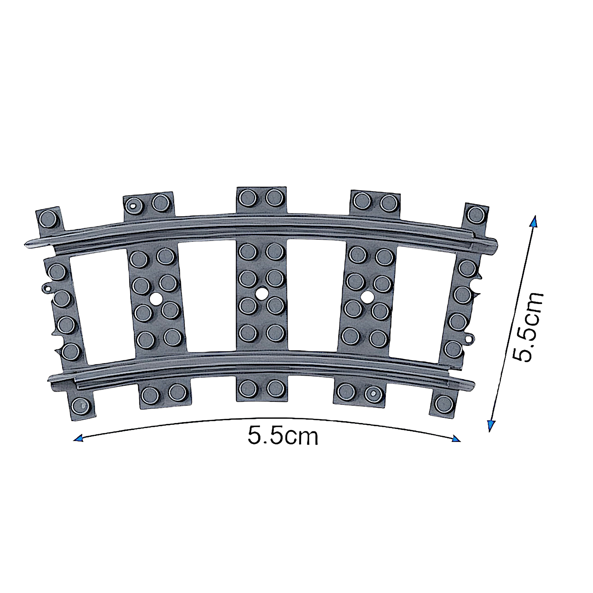 4 Curved and 2 Switch Building Blocks Train Tracks | General Jim's Toys | GJA-TTS6