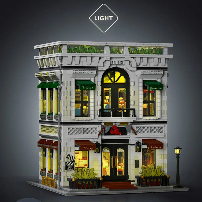 Flying Lobster Restaurant Building Blocks Set | General Jim's Toys & Bricks | GJ-FL