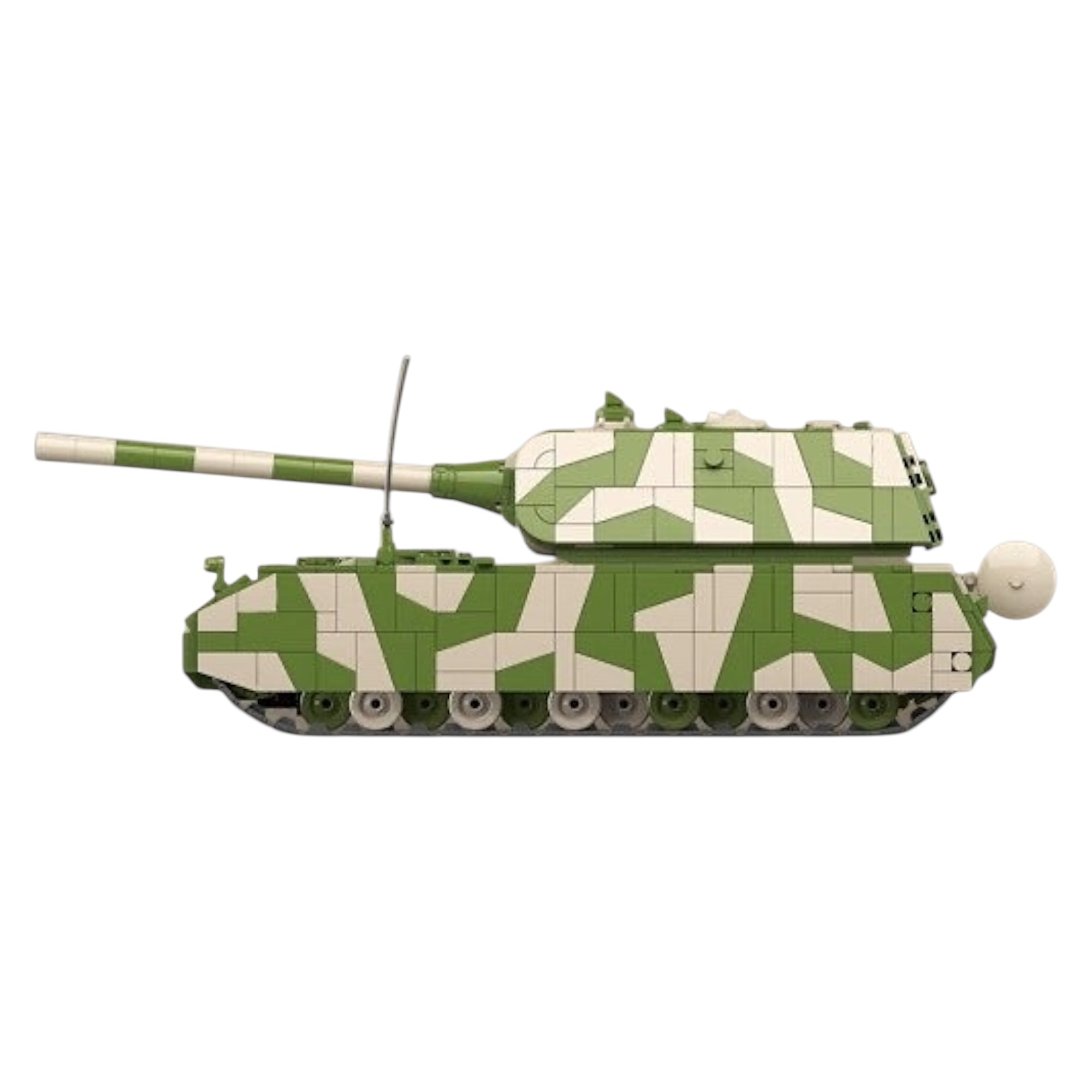 WWII German Panzer VIII Maus Tank Camouflage Edition Building Blocks S