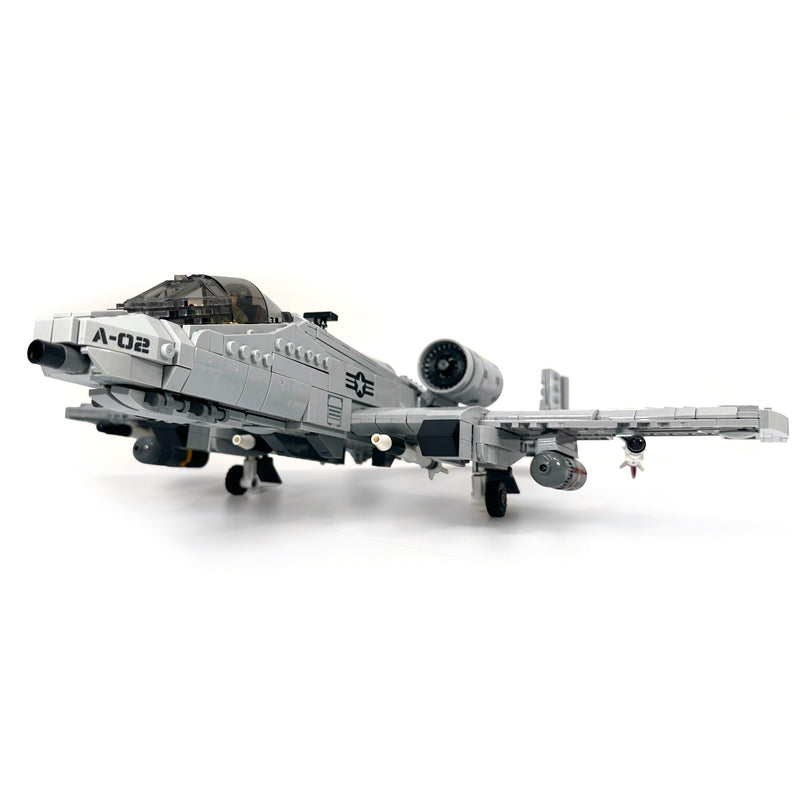 A-10 Fighter Thunderbolt Aircraft Plane Building Block Set | Fighter Plane Bricks Kit