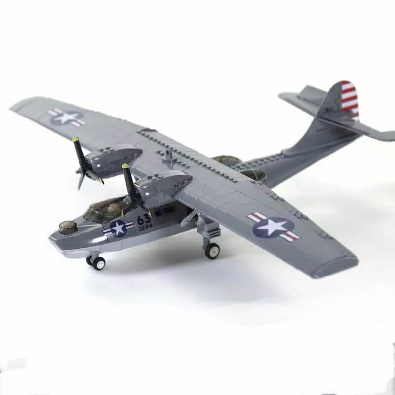 Ww2 Pby Seaplanes WW2 Military PBY Catalina Water Aircraft Seaplane Building Blocks Set ...