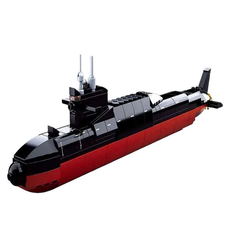 Nuclear Submarine - WW2 Type 094 Nuclear Submarine Navy Vessel Building Block Set - M38-B0703