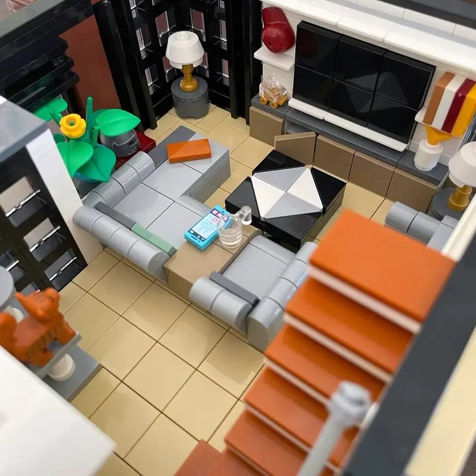 Modern Cubist Villa Modular Building Blocks Set | General Jim’s Toys & Bricks | GJ-MCV