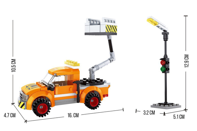 City Brigade Construction Building Blocks Truck Set