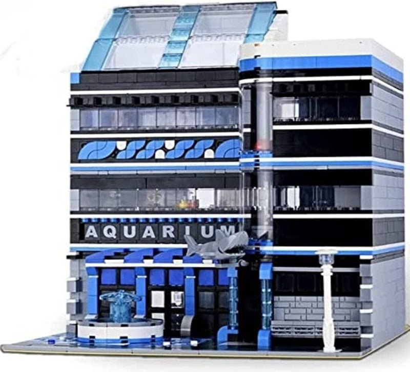 Open Box Aquarium Ocean Building Blocks Museum Modular Building Toy Set