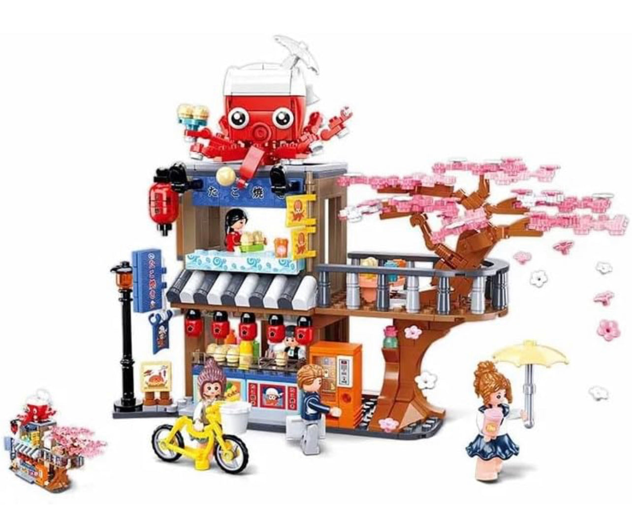 Tako Yaki Store Building Blocks Set | General Jim's Toys & Bricks | GJ-TYS