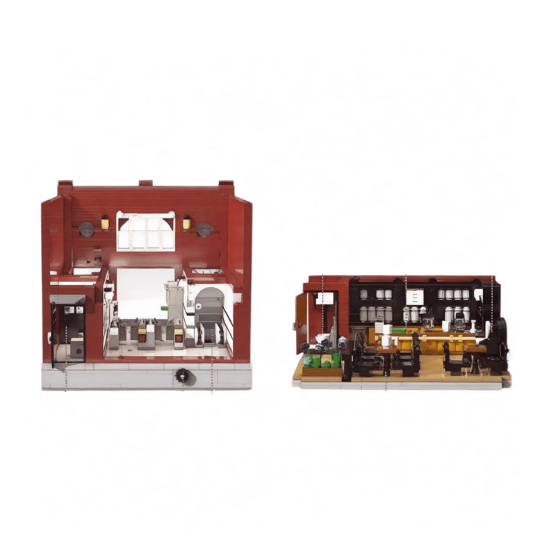 London Underground Modular Building Blocks Set with LED Lighting Brickadilly Circus Two Floor Brick Building Kit | General Jim's