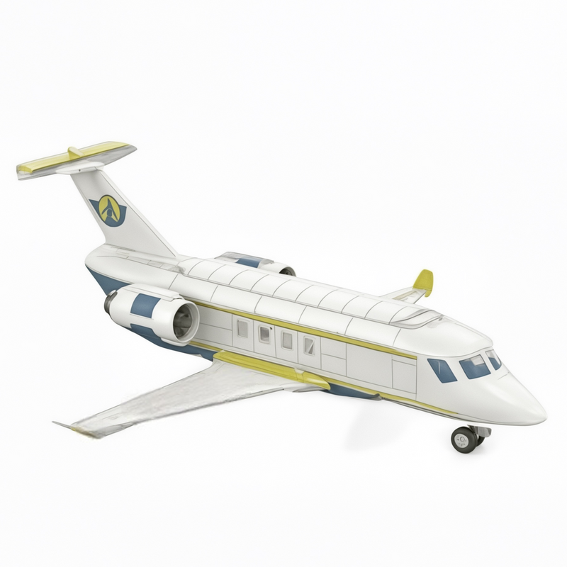 VIP Passenger Airplane Building Blocks Set - 461-Piece Modular Brick Set with Private Jet, Taxi, and Removable Parts