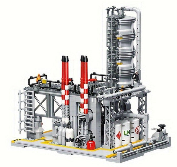 Open Box Chemical Plant: Chemical Laboratory City Theme Modular Building Blocks Set