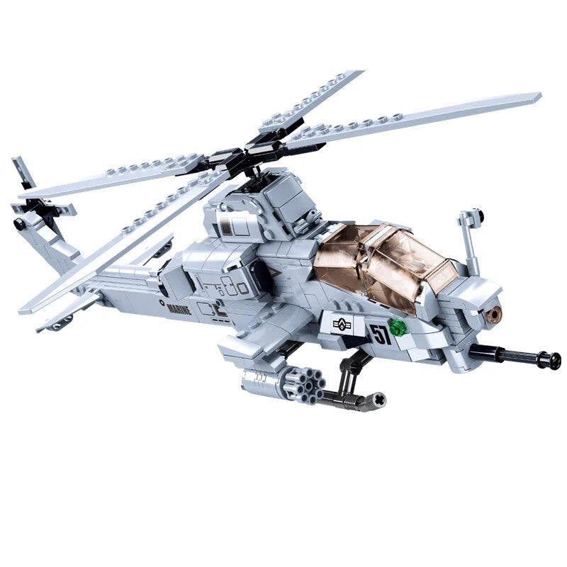 AH-1Z Viper Attack Helicopter Building Blocks Toy Bricks Set