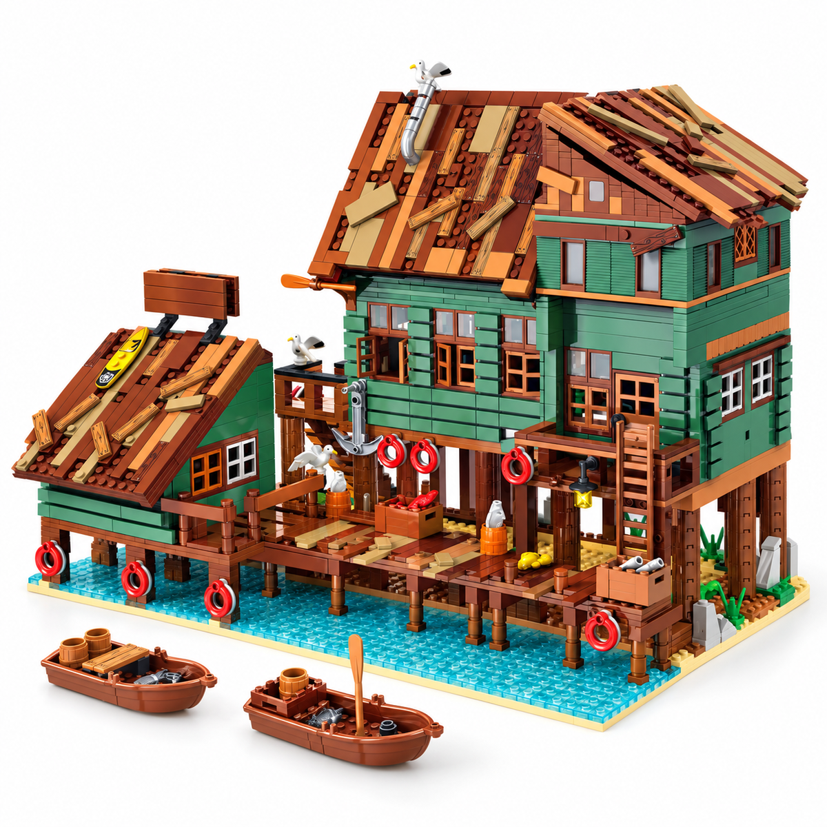 Harbortown Captain’s Wharf Building Block Set | General Jim’s Toys & Bricks | GJ-CW