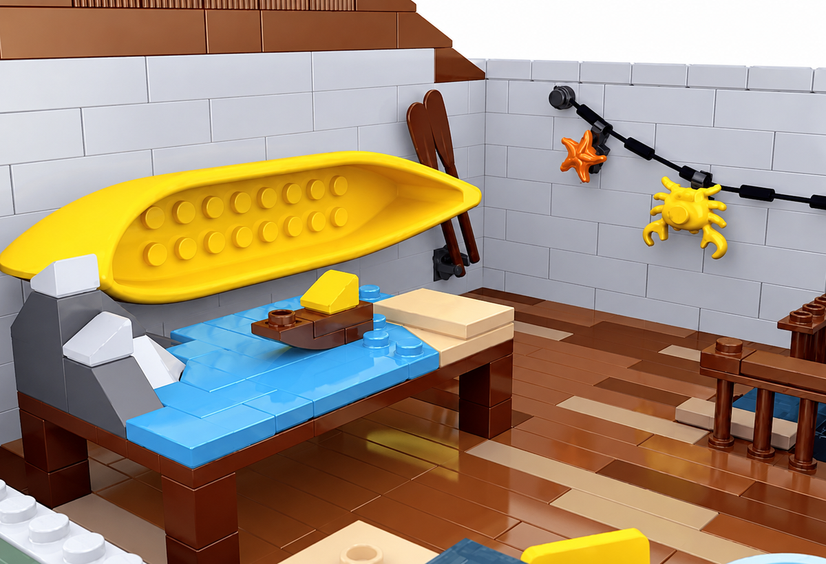 Harbortown Ship Repair Yard Building Block Set | General Jim’s Toys & Bricks | GJ-SRY