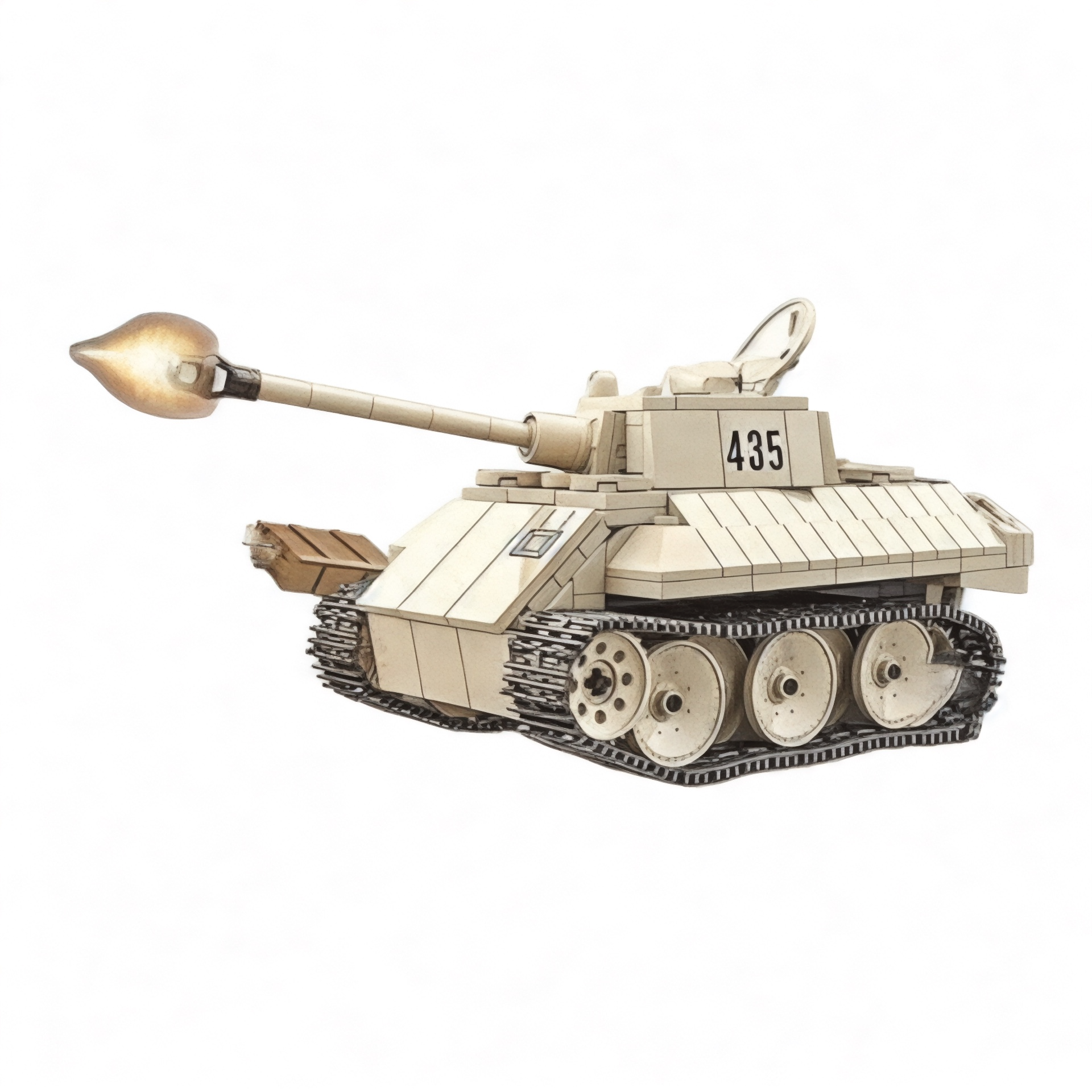 German WWII VK1602 Leopard Tank Building Blocks Set | General Jim's Toys & Bricks | GJ-VKLT
