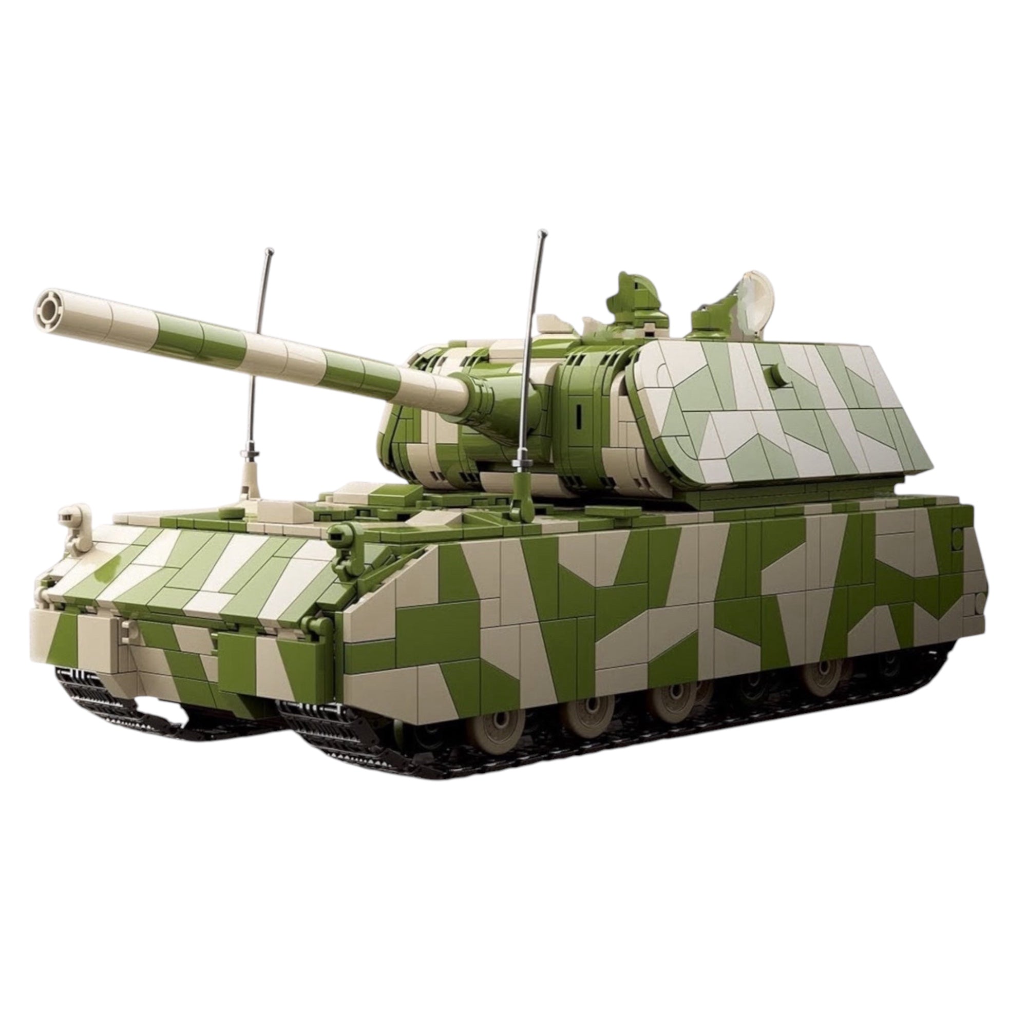 WWII German Panzer VIII Maus Tank – Camouflage Edition Building Blocks Set  | General Jim’s Toys & Bricks | GJ-MAUS