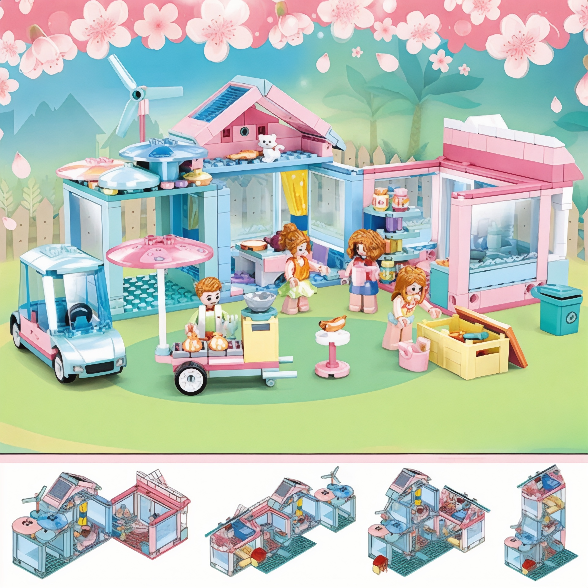 Our New House City Building Blocks Set | General Jim's Toys & Bricks | GJ-ONH