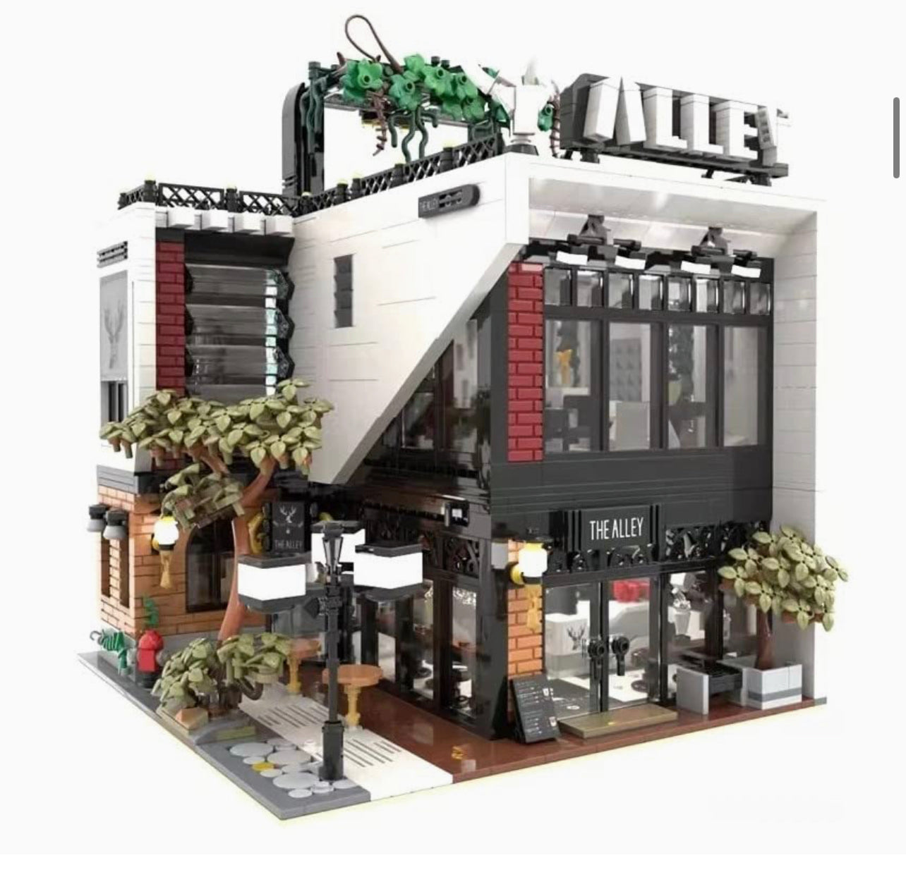Deers Bubble Tea Café with LED Light Kit Building Blocks Set | General Jim's Toys & Bricks | GJ-DBTC