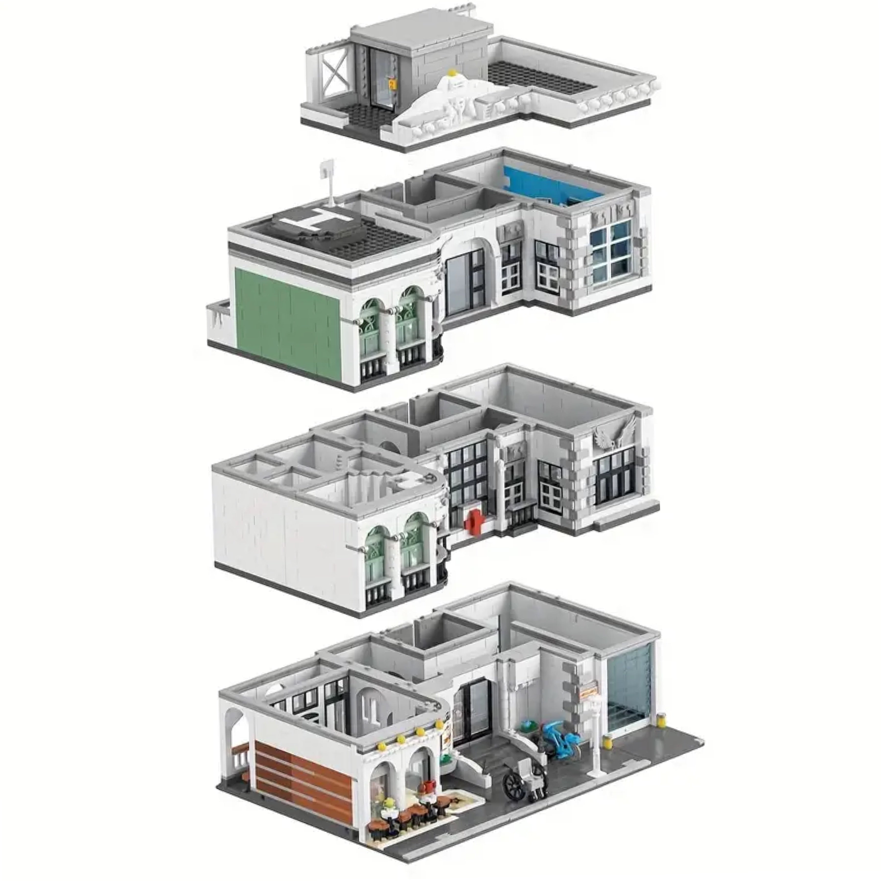 Modular Hospital Building Block Set | General Jim's Toys & Bricks | GJ-CH