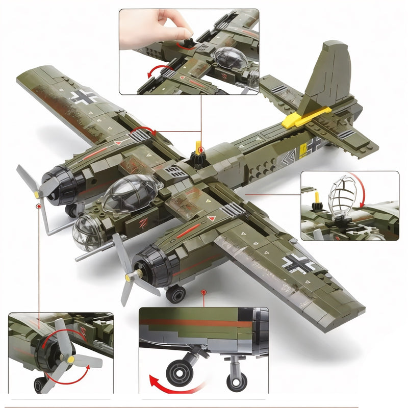 World War 2 Iron Empire Air Bomber JU-88 Plane