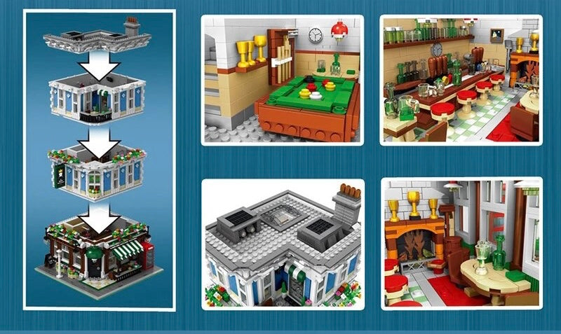 The Queen Bricktoria Street View Creator Modular City Building Blocks Set | General Jim's Toys