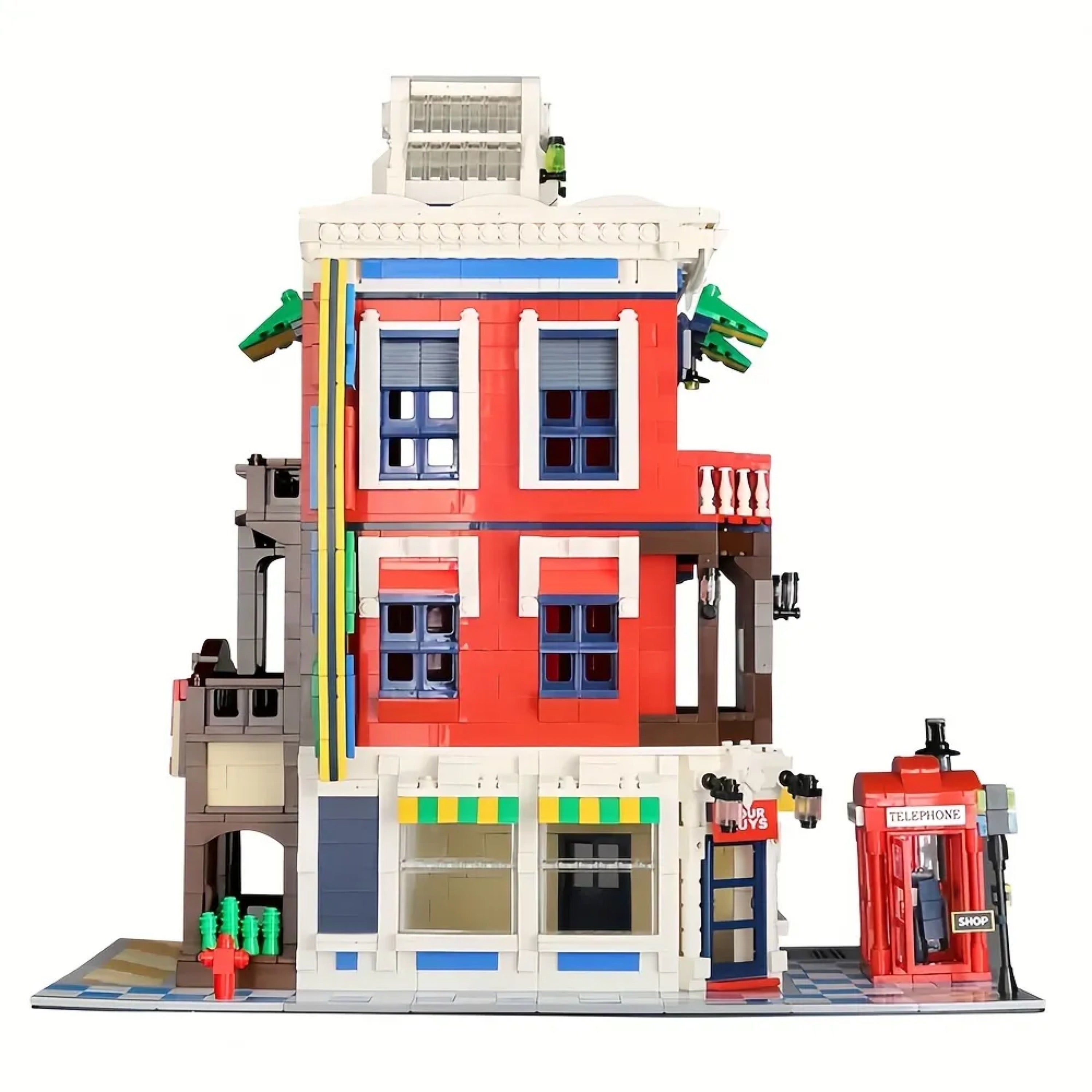 City Corner Shop & Market Building Block Set | General Jim's Toys & Bricks | GJ-CSB