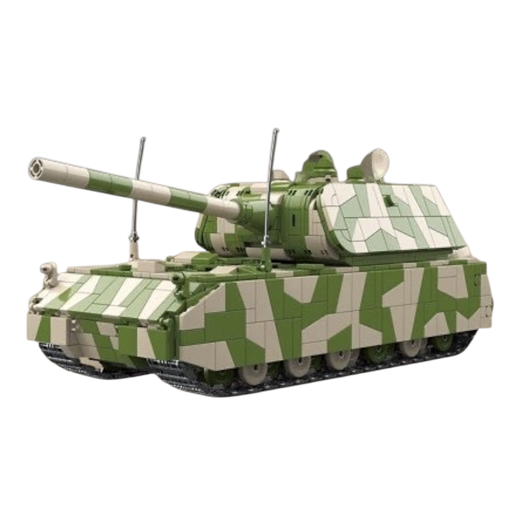 WWII German Panzer VIII Maus Tank Camouflage Edition Building Blocks S