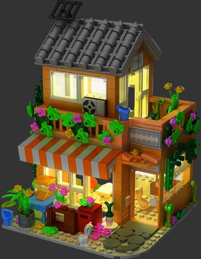 Family Holiday House Building Blocks Set |General Jim's Toys & Bricks | GJ-FHH