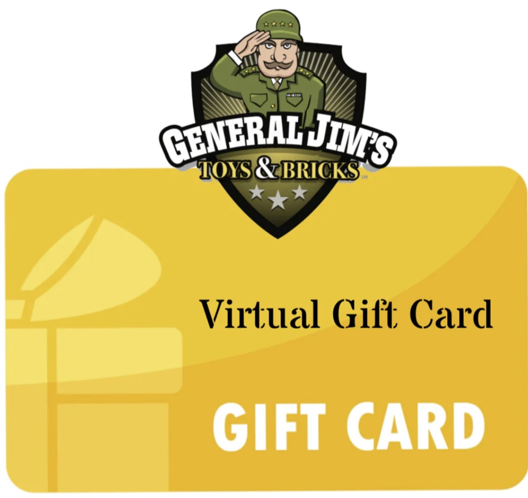 General Jim's eGift Cards - Select denominations from $15-$100