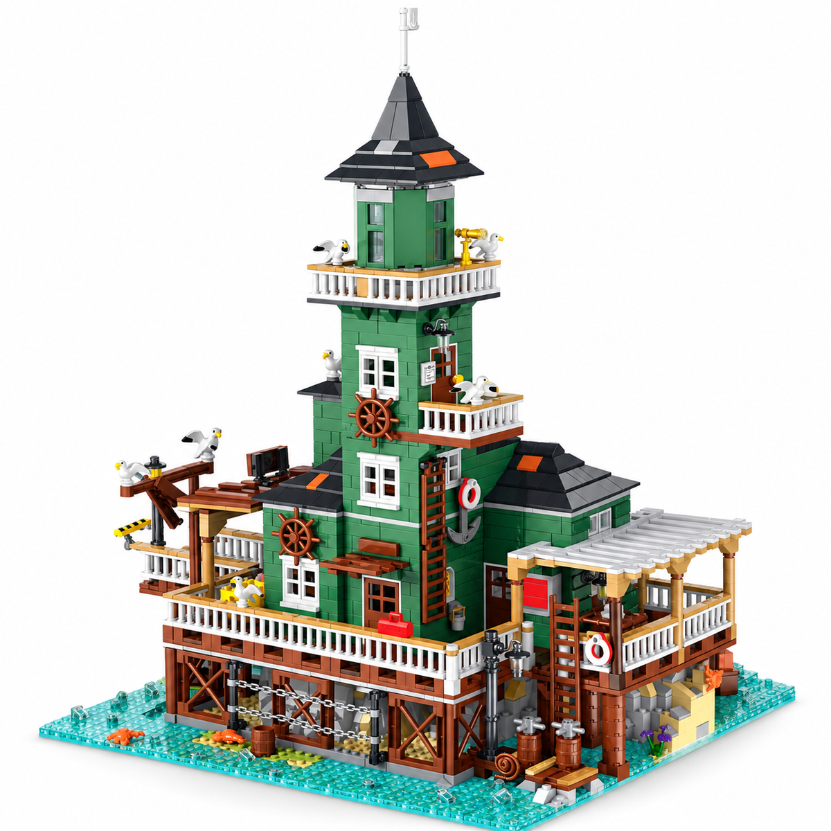 Harbortown Lighthouse Building Blocks Set | General Jim's Toys & Bricks | GJ-LH