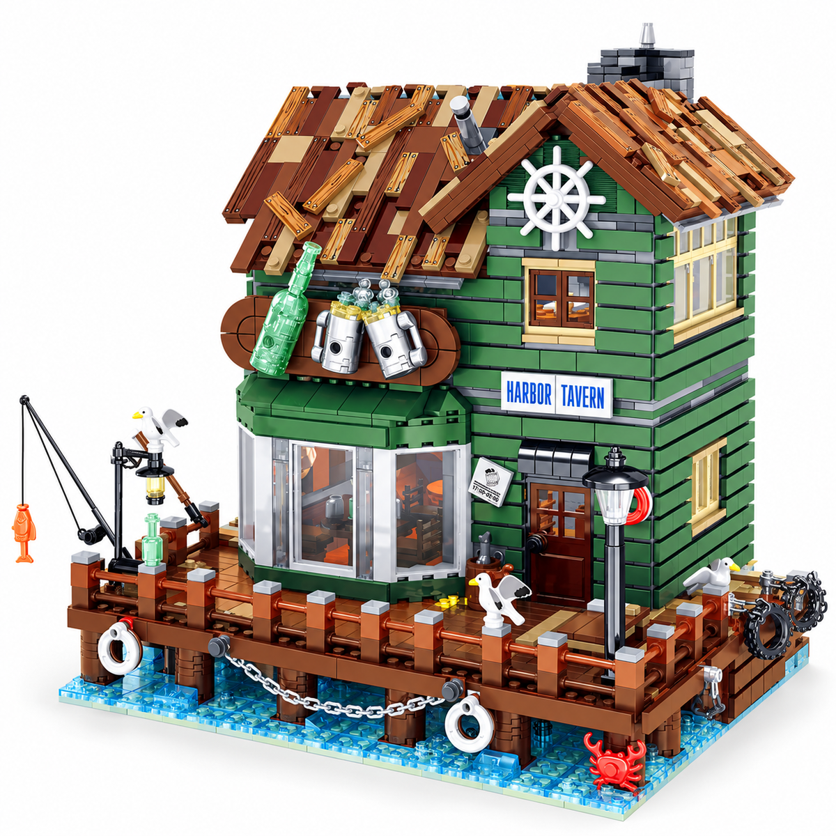 Harbortown Tavern Modular City Building Blocks Set | General Jim's Toys & Bricks | GJ-HT