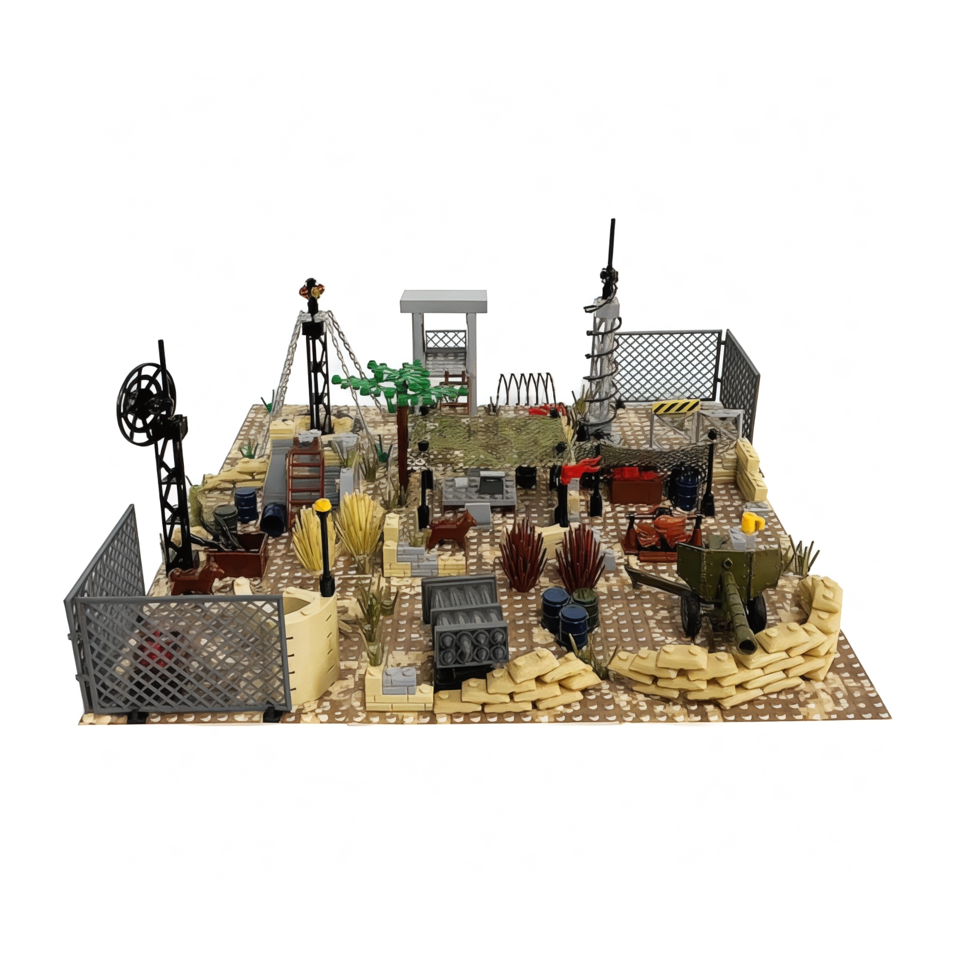 Desert Command Post - Military Base Building Block Set | General Jimâ€™s Toys & Bricks | GJ-DCP