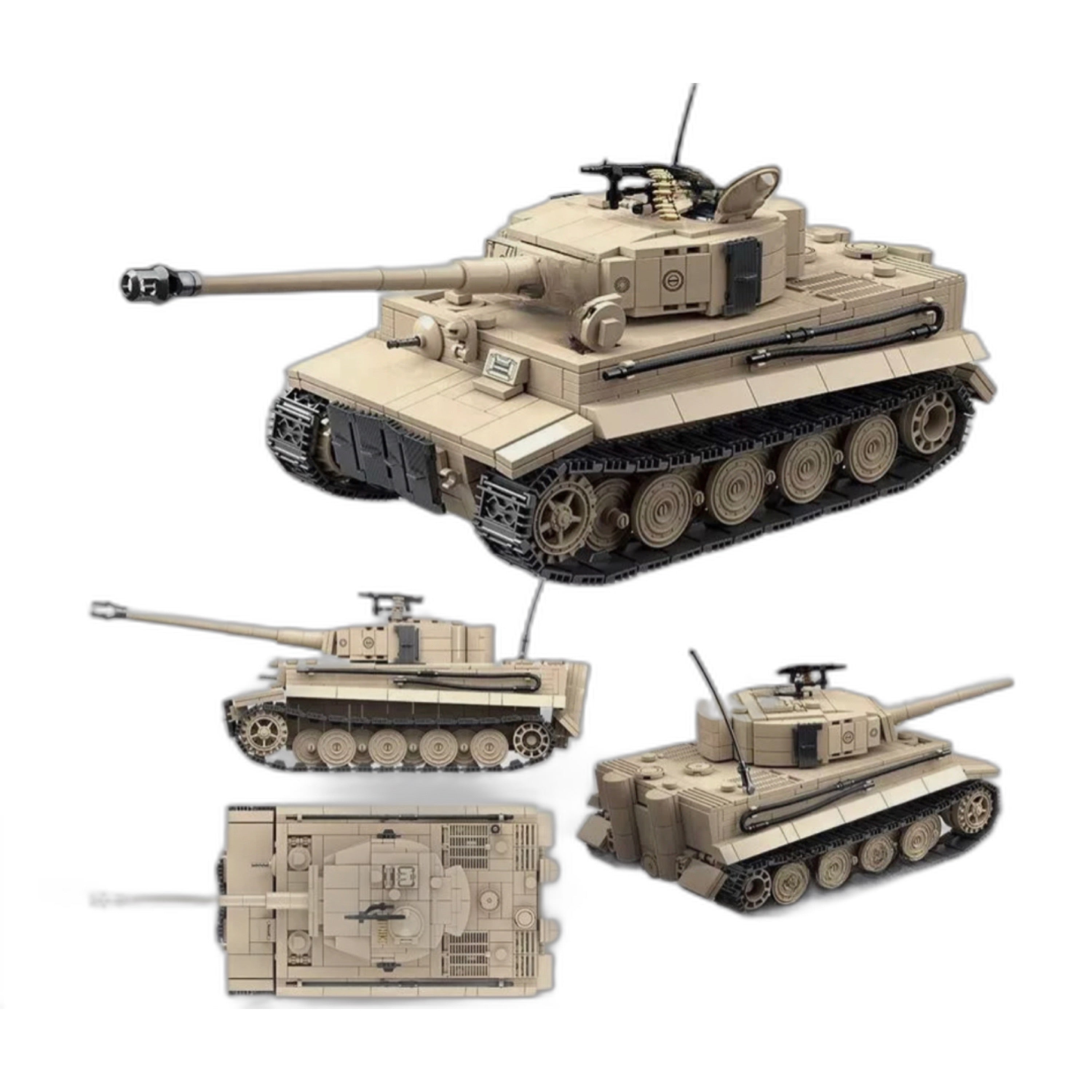 WWII Tiger I Heavy Tank Building Blocks Set | General Jim's Toys & Bricks | GJ-T1LP