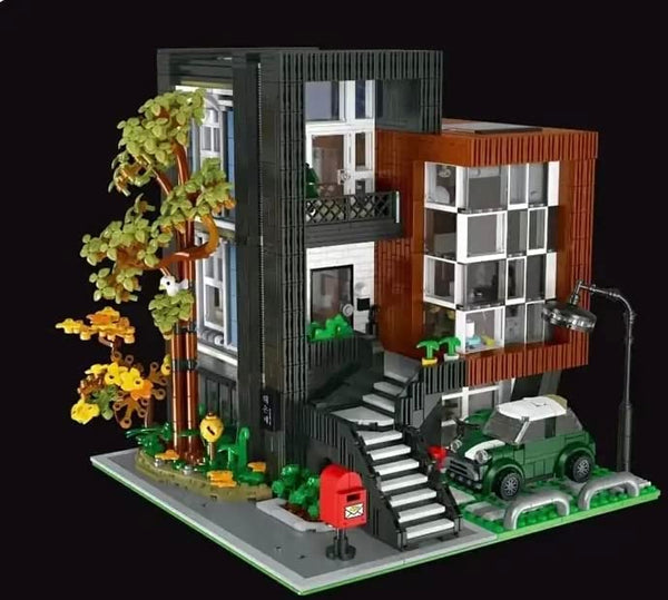 Modern Architecture Model City Street View Modular Building Blocks Bricks Toy Building Set General Jims Toys Side