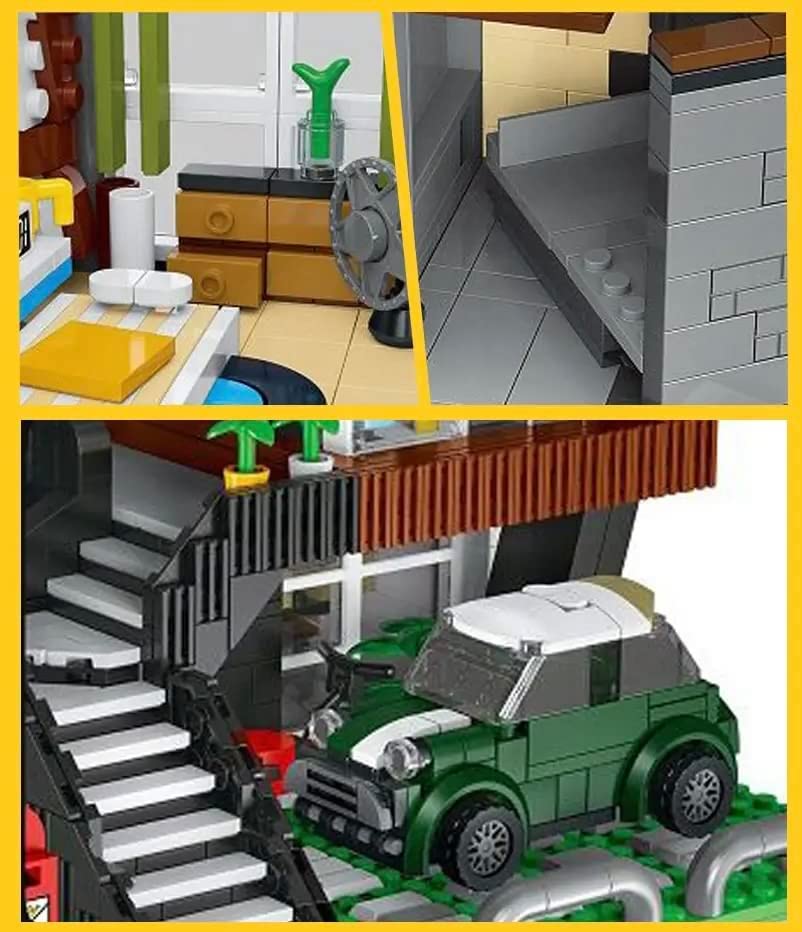 Modern Architecture Model City Street View Modular Building Blocks Bricks Toy Building Set General Jims Toys Interior