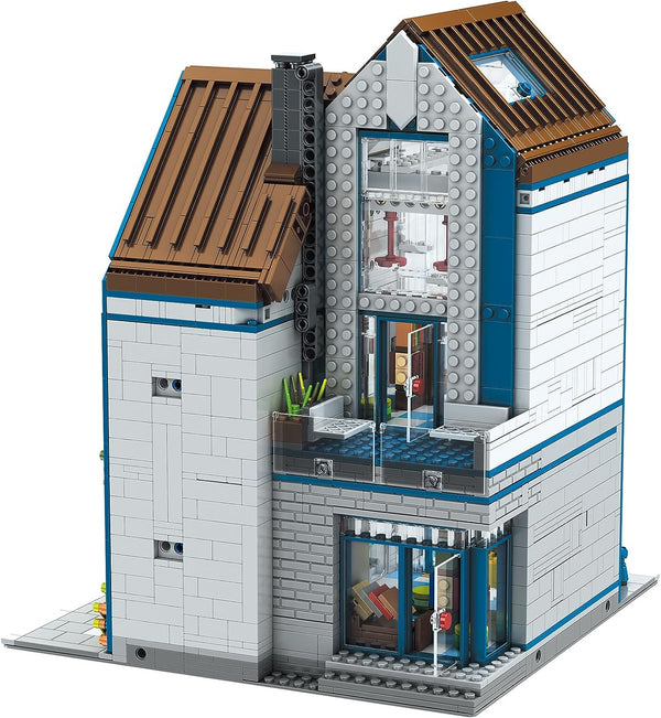 Modern Library Glass Modular Building Blocks Set