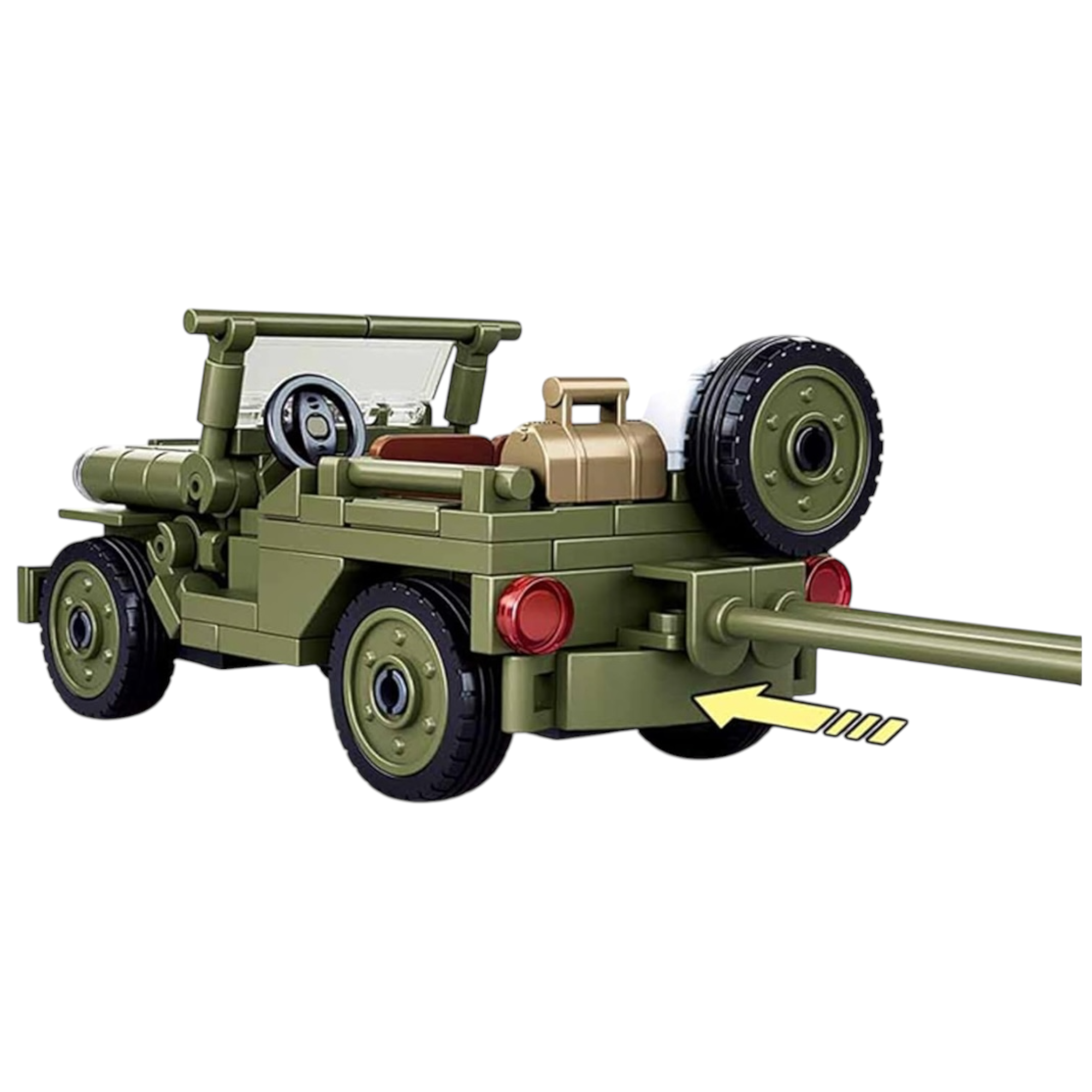 WWII Military Higgins Boat Landing Craft and Vehicle Building Block Set | General Jim's Toys & Bricks | GJ-LCN
