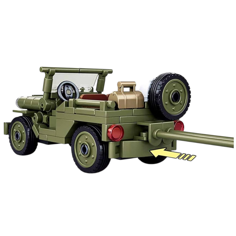 New Special Edition General Jim's WW2
Landing Craft Higgins Boat Building Block Set plus Jeep Vehicle & Figures