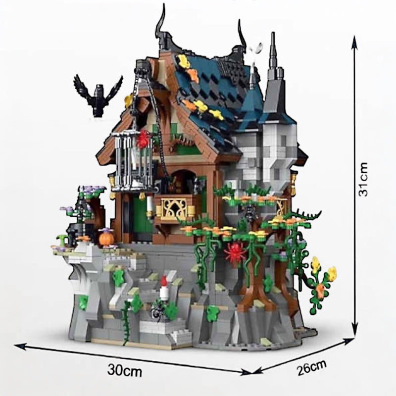 The Witch House Modular City Building Block Set - 1964 Pieces | General Jim's Toys