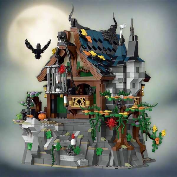 The Witch House Modular City Building Block Set - 1964 Pieces | General Jim's Toys