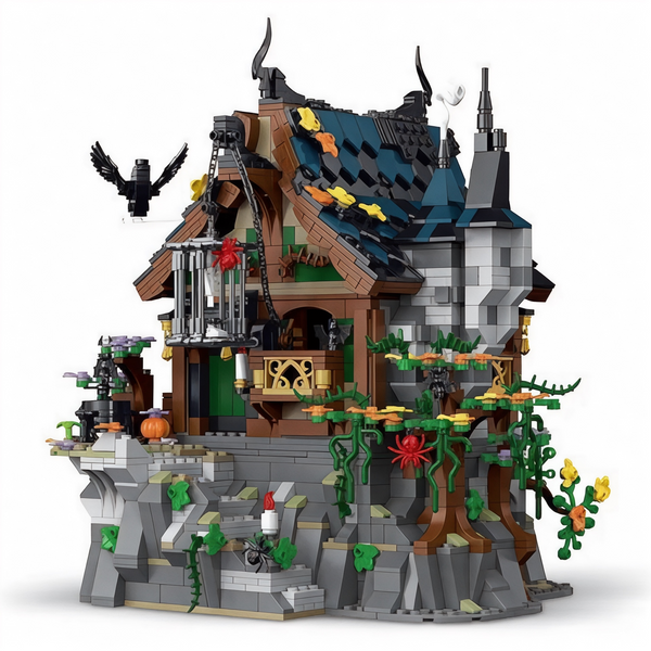 The Witch House Modular City Building Block Set - 1964 Pieces | General Jim's Toys