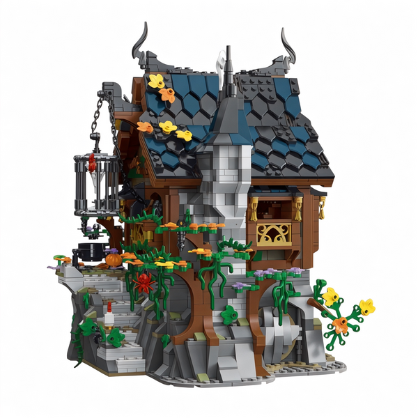 The Witch House Modular City Building Block Set - 1964 Pieces | General Jim's Toys