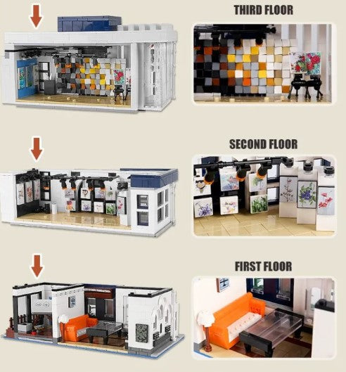 Art Gallery Modular Building Blocks Toy Bricks Model Set | General Jim's Toys