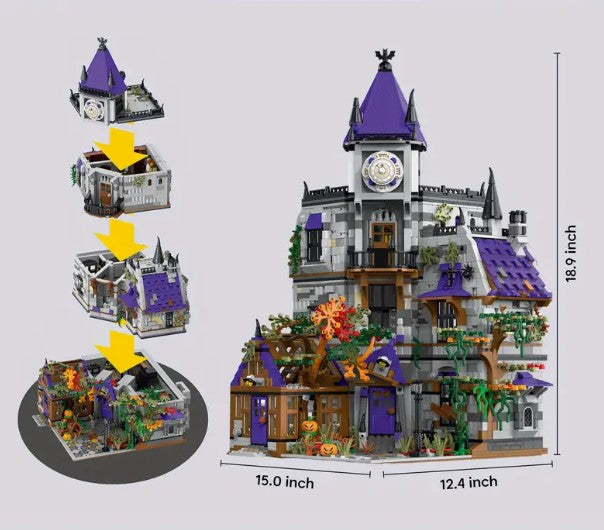 Haunted Manor Modular Building Block Set | General Jim's Toys & Bricks | GJ-HM