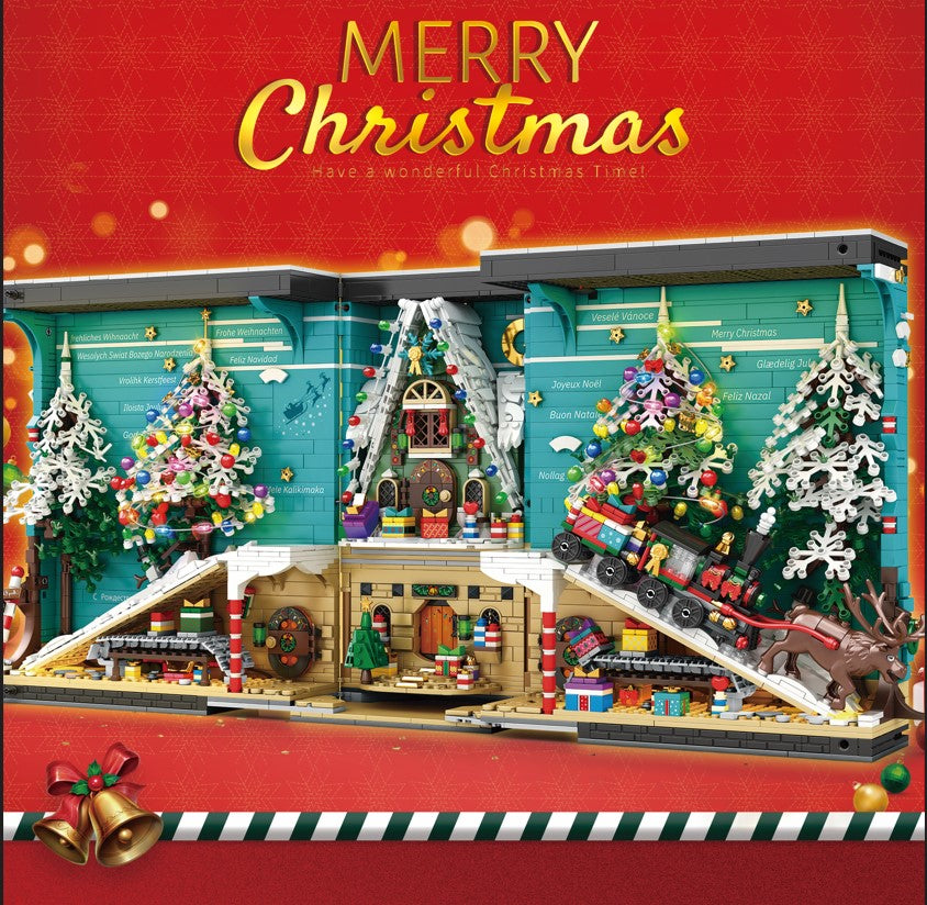 Christmas Book Nook Santa’s Workshop Building Block Set| General Jim's Toys | GJ-CBN